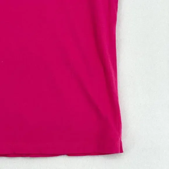 Air Supply Rhinestone T-Shirt Womens Pink Tee Short Sleeve Round Neck Cotton - Picture 5 of 11